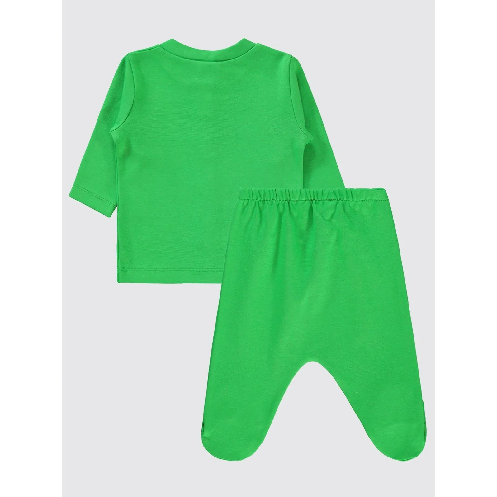 Civil Baby Düz 1-6 Ay Pijama Takımı - Yeşil - Image 6