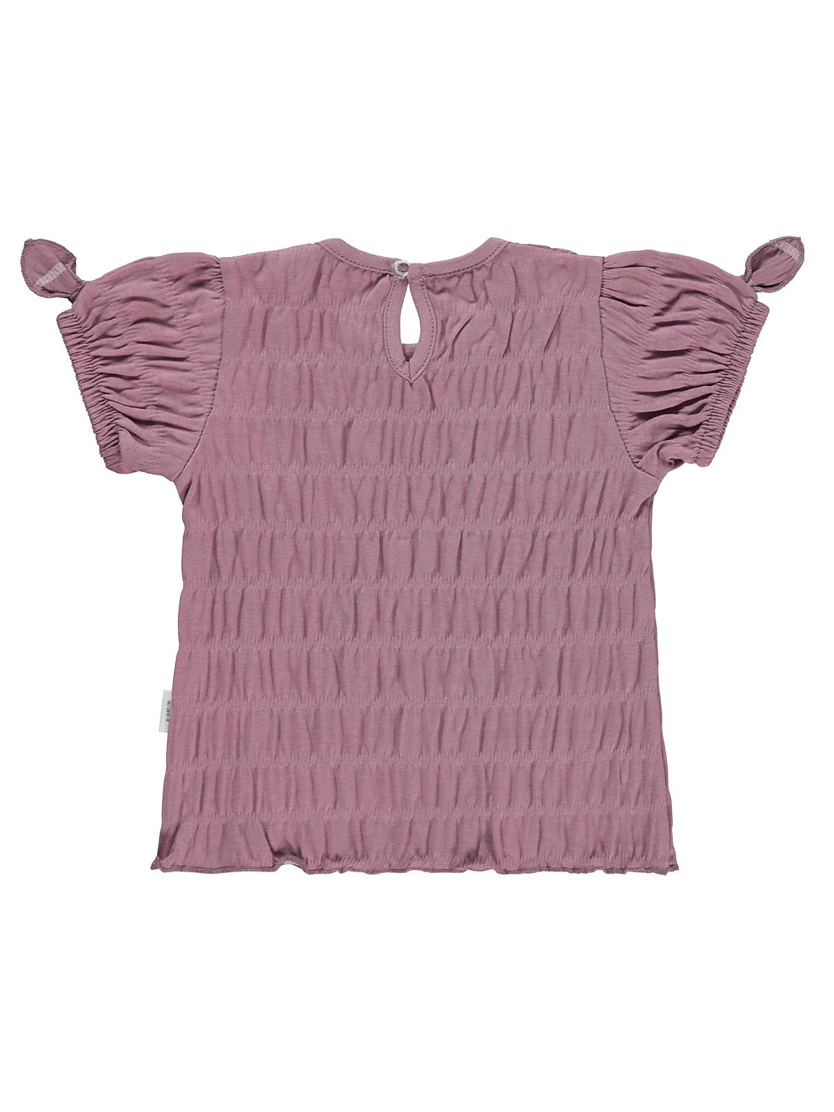 Civil Baby Düz Fiyonklu 6-18 Ay Tişört - Lila - Image 2