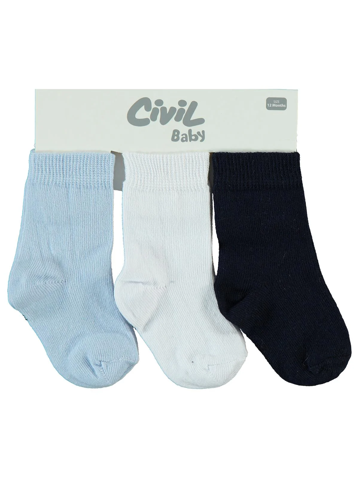 Civil Baby Erkek Bebek 3'lü Çorap Set 6-18 Ay - Image 2