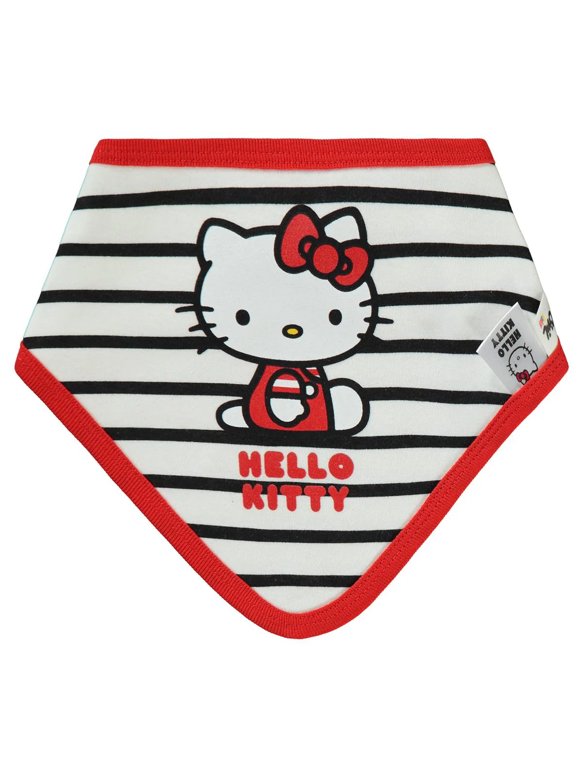 Hello Kitty Çizgi Empirme 0-24 Ay 2'Li Mama Önlüğü - Siyah - Image 4