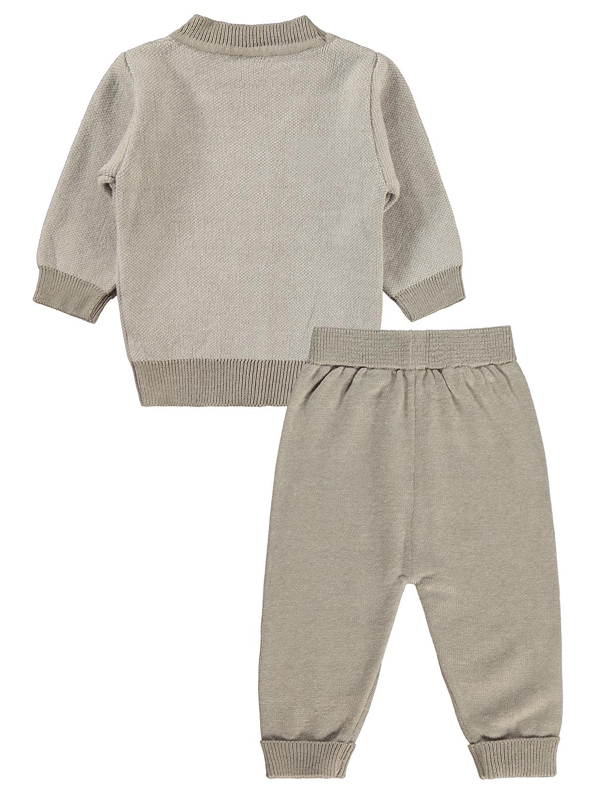 Civil Baby Hırkalı 6-18 Ay Takım - Gri - Image 2