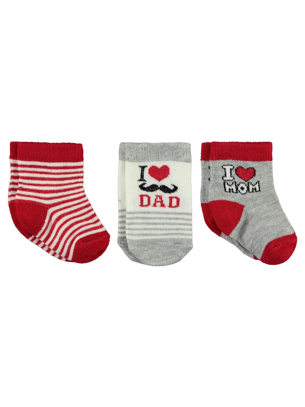 Civil Baby I Dad Desen Asetat 0-24 Ay Çorap Setleri - Image 2