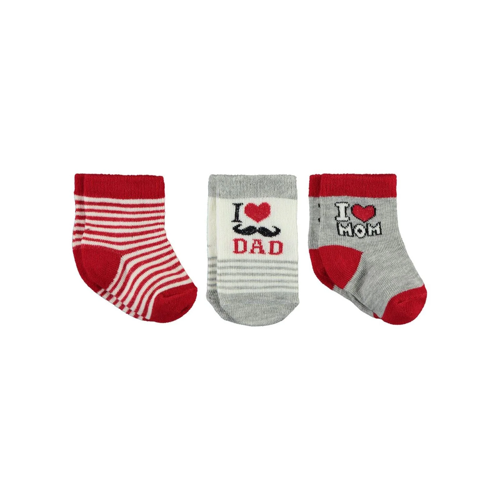 Civil Baby I Dad Desen Asetat 0-24 Ay Çorap Setleri - Image 6