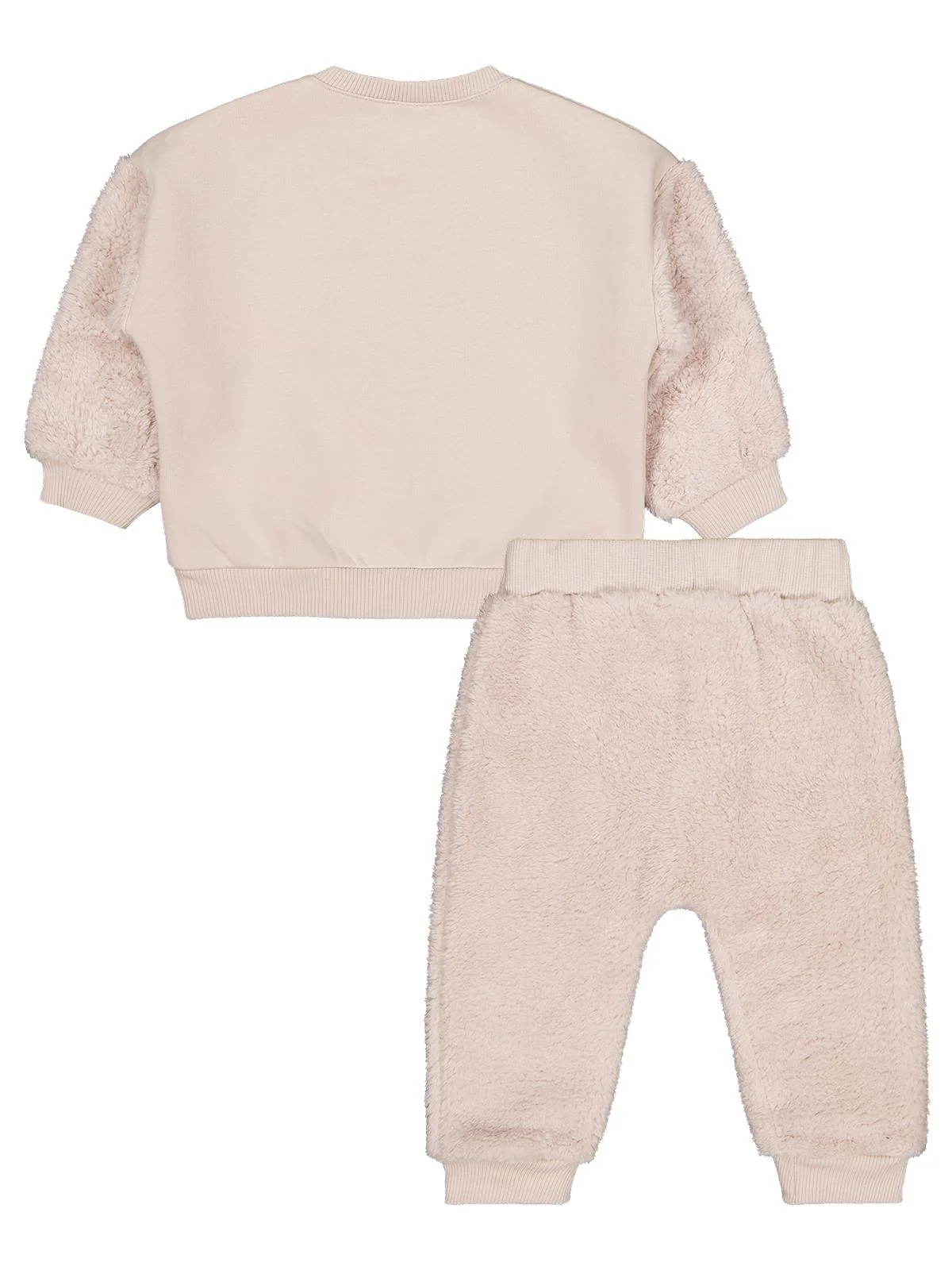 Civil Baby Kalp Nakışlı 6-18 Ay Takım - Bej - Image 6
