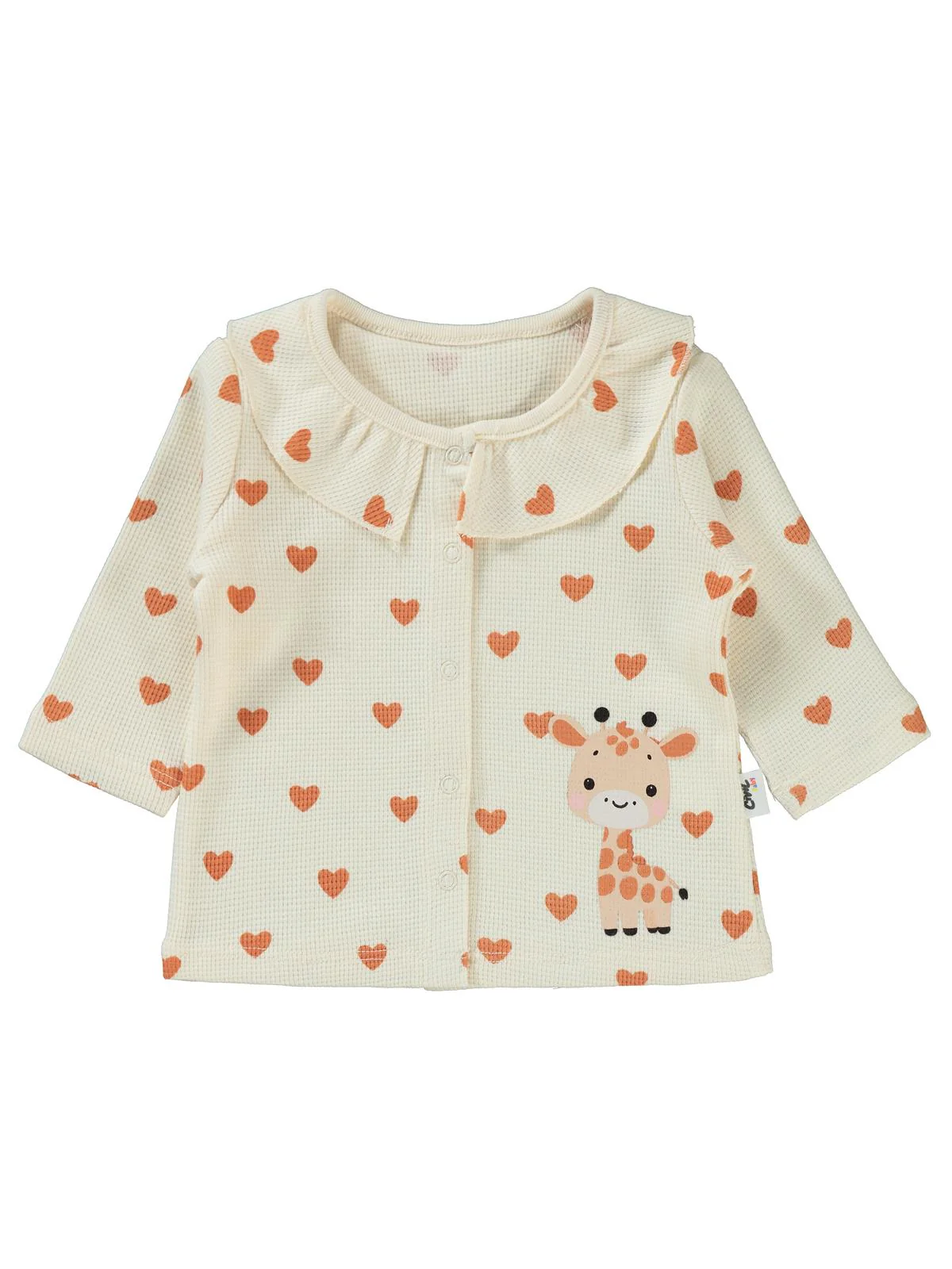 Civil Baby Kalp Zürafa 1-6 Ay Pijama Takımı - Fil Dişi - Image 2