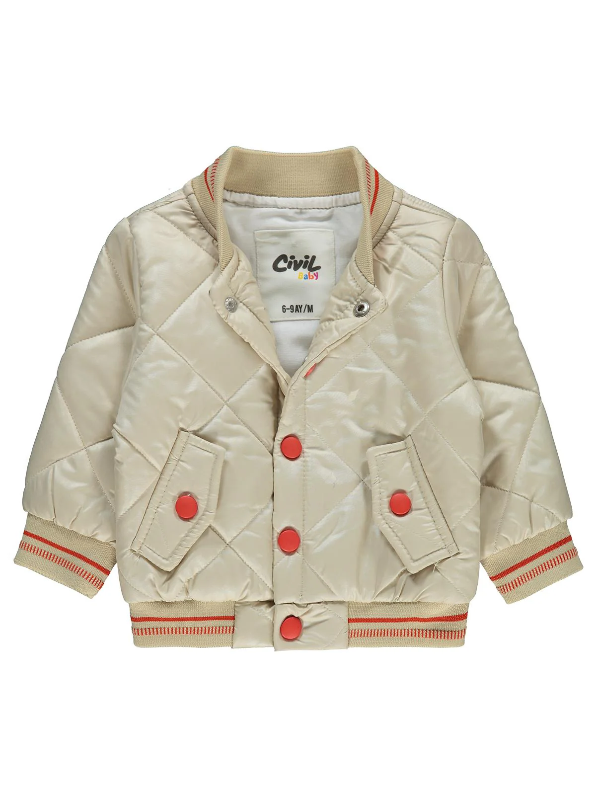 Civil Baby Kapitone 6-18 Ay Mont - Bej - Image 5