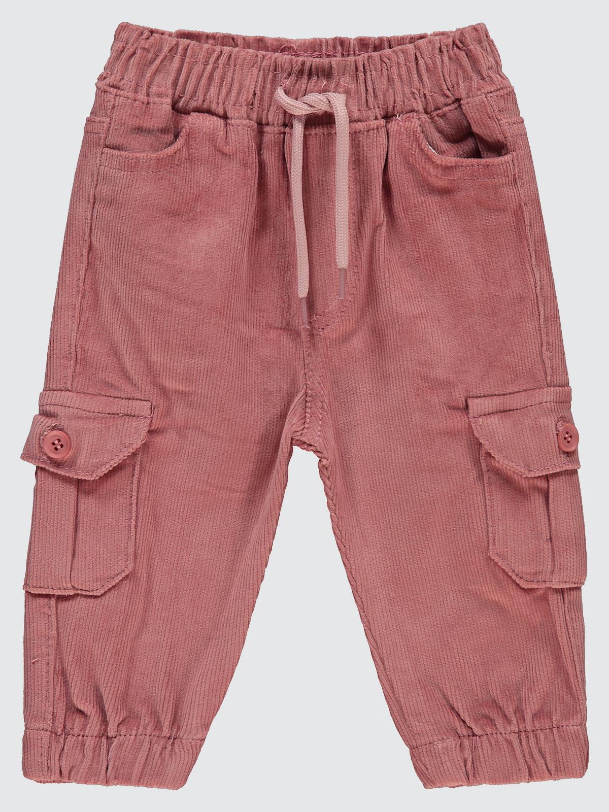 Civil Baby Kargo Cepli Jogger 9-18 Ay Pantolon - Pudra - Image 3