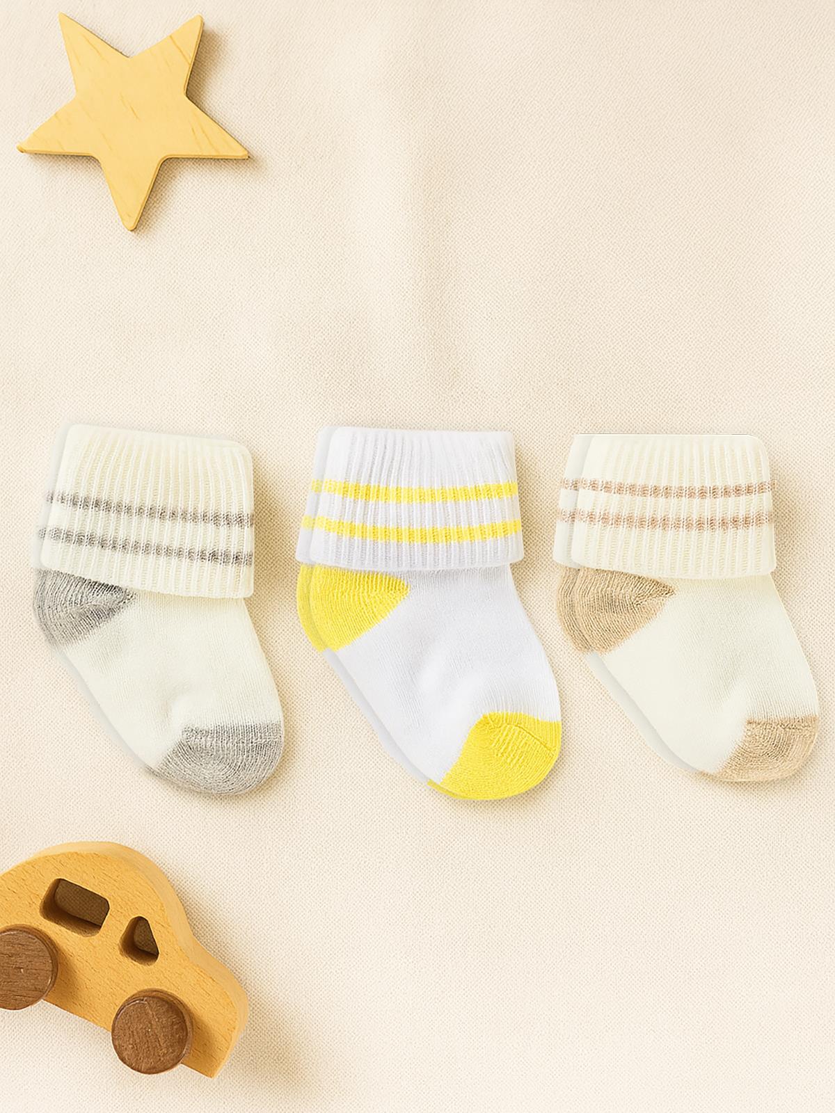 Civil Baby Erkek Bebek 3'lü Çorap Set 0-24 Ay - Image 4