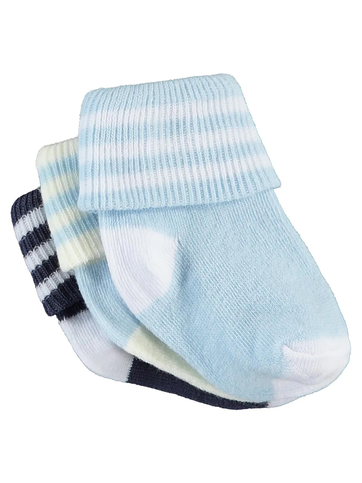 Civil Baby Erkek Bebek 3'lü Çorap Set 0-6 Ay - Image 3