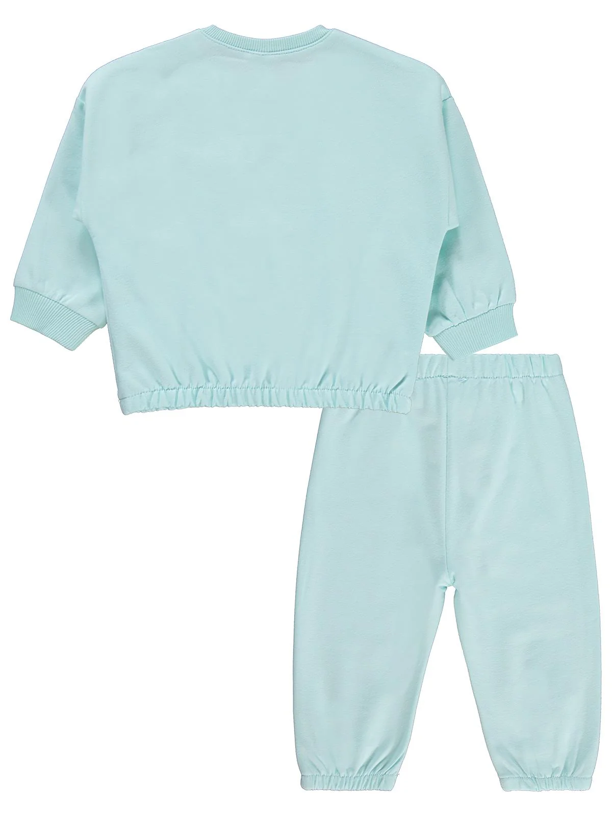 Civil Baby Kız Bebek Düz Basic Kalpli 6-18 Ay Takım - Yeşil - Image 4