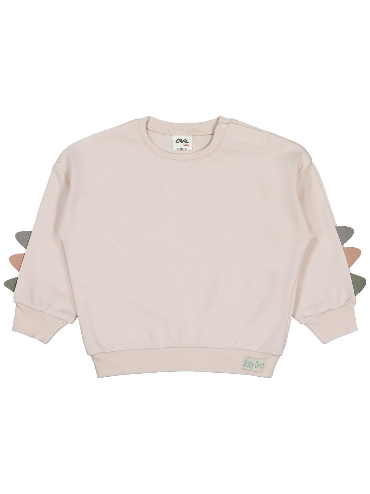 Civil Baby Kol Aplikeli 6-18 Ay Sweatshirt - Bej