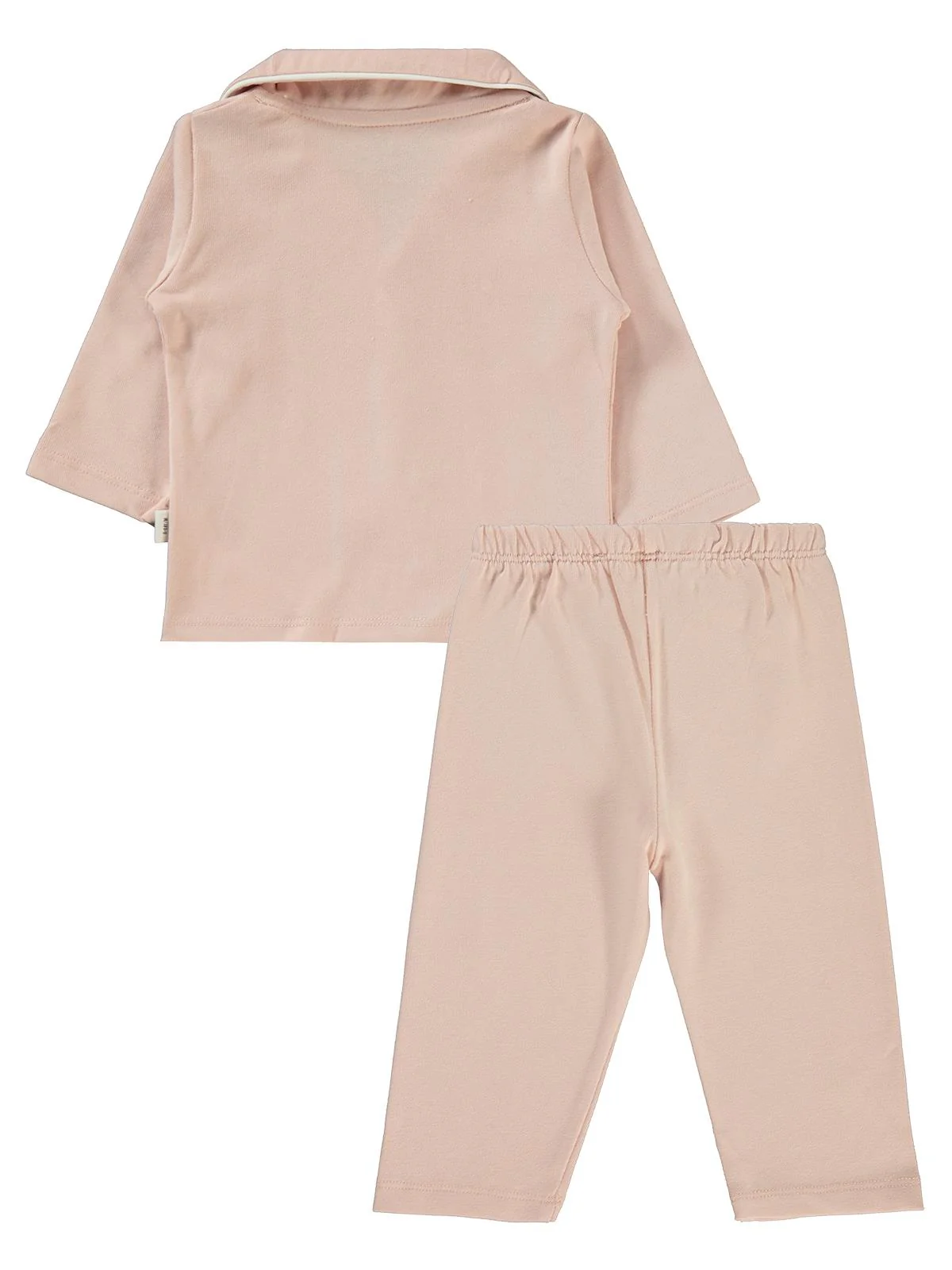 Civil Baby Kuğu Baskılı 6-18 Ay Pijama Takımı - Pudra - Image 6