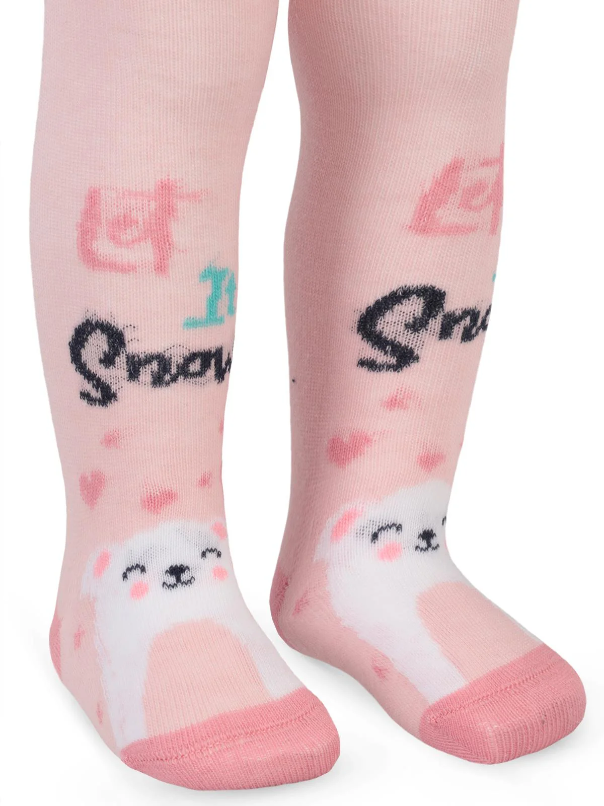 Civil Baby Let It Snow 6-18 Ay Bebek Kız Külotlu Çorap - Pembe - Image 2