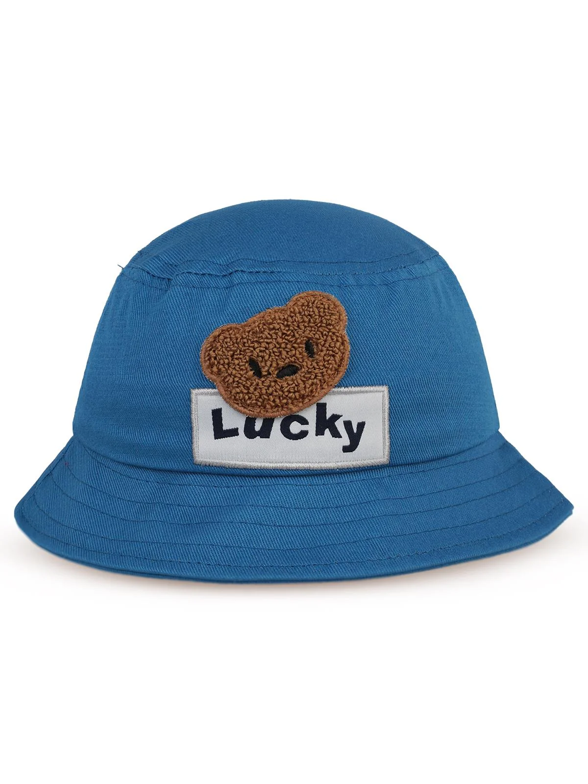 Civil Baby Lucky Bear Nakış 6-18 Ay Erkek Bebek  Fötr Şapka - Mavi