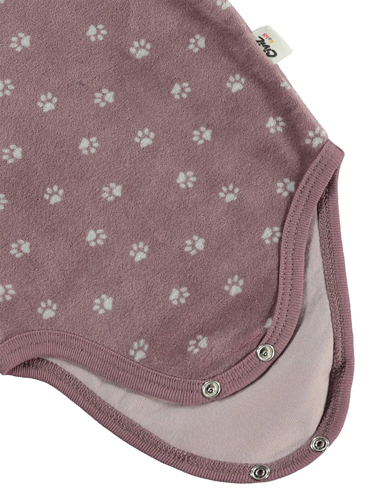 Civil Baby Mini Pati Empirme 1-18 Ay Çıtçıtlı Badi - Kahve - Image 5