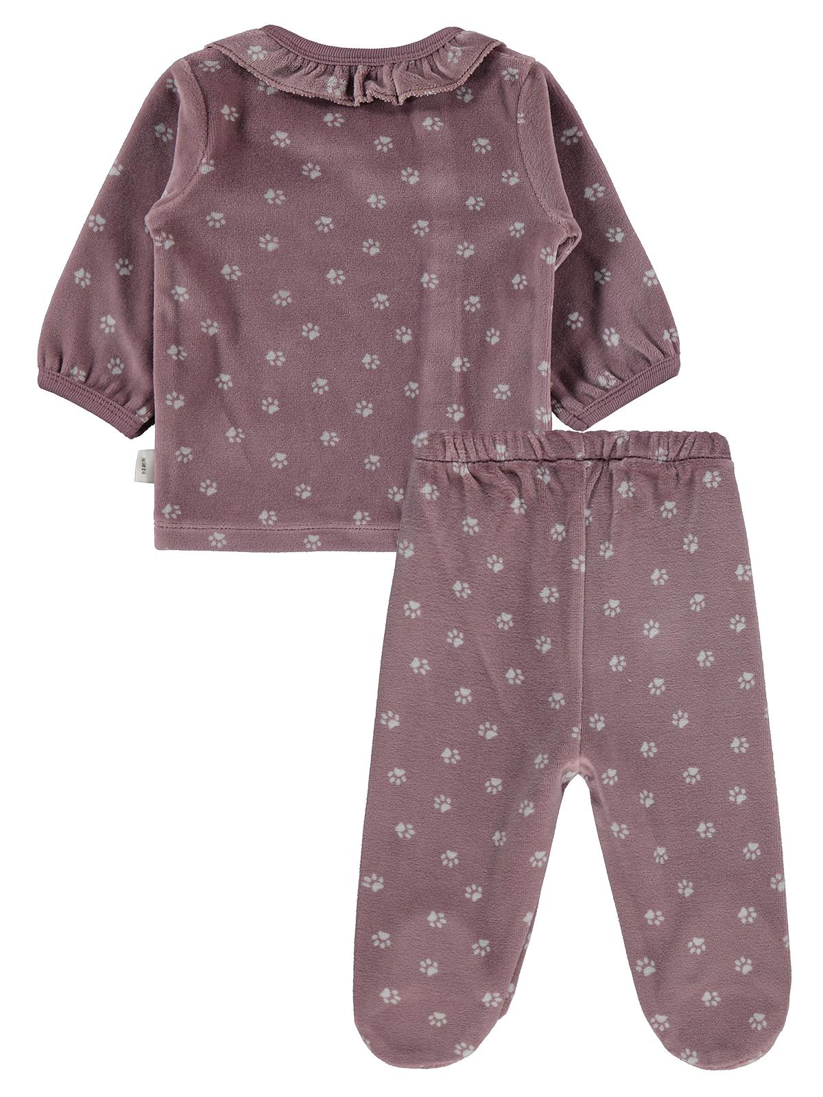 Civil Baby Mini Pati Empirme 1-9 AY Pijama Takımı - Kahve - Image 2