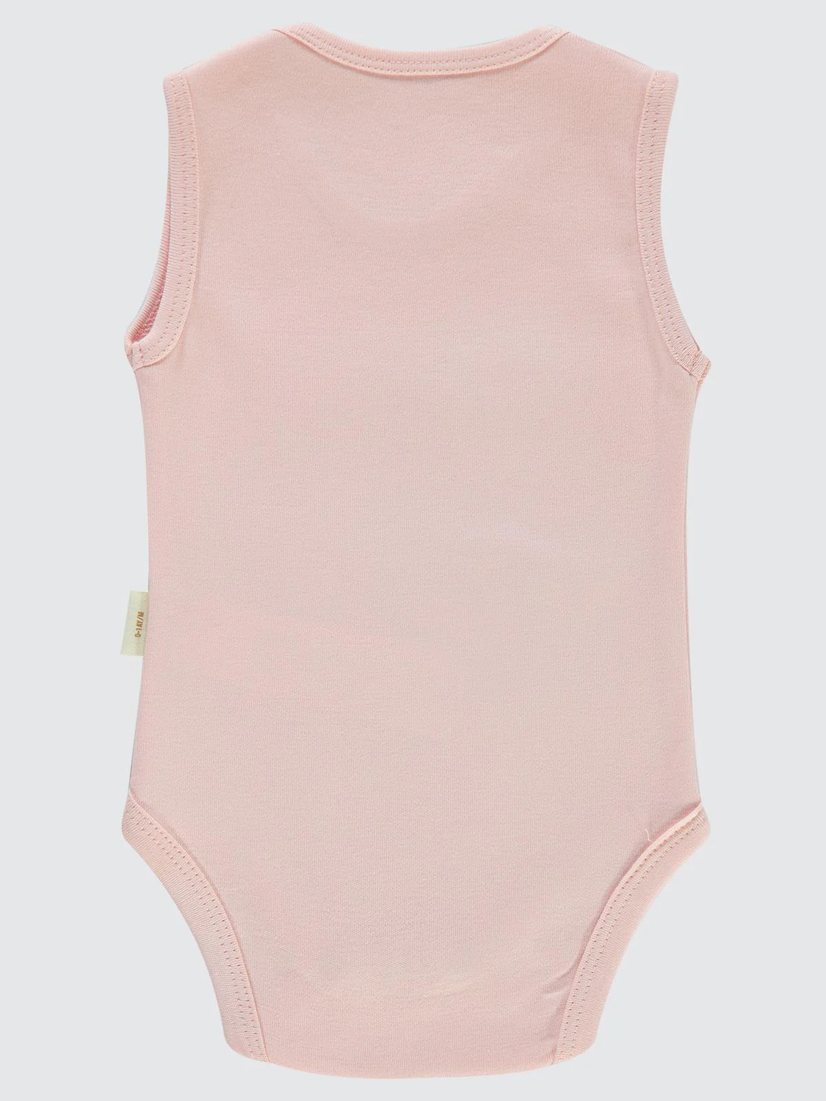 Civil Baby Organik Pamuklu 0-18 Ay Çıtçıtlı Badi - Pembe - Image 2