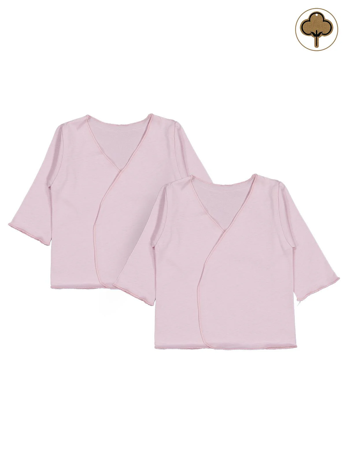 Civil Baby Organik Pamuklu 2'li İç Zıbın - Pembe