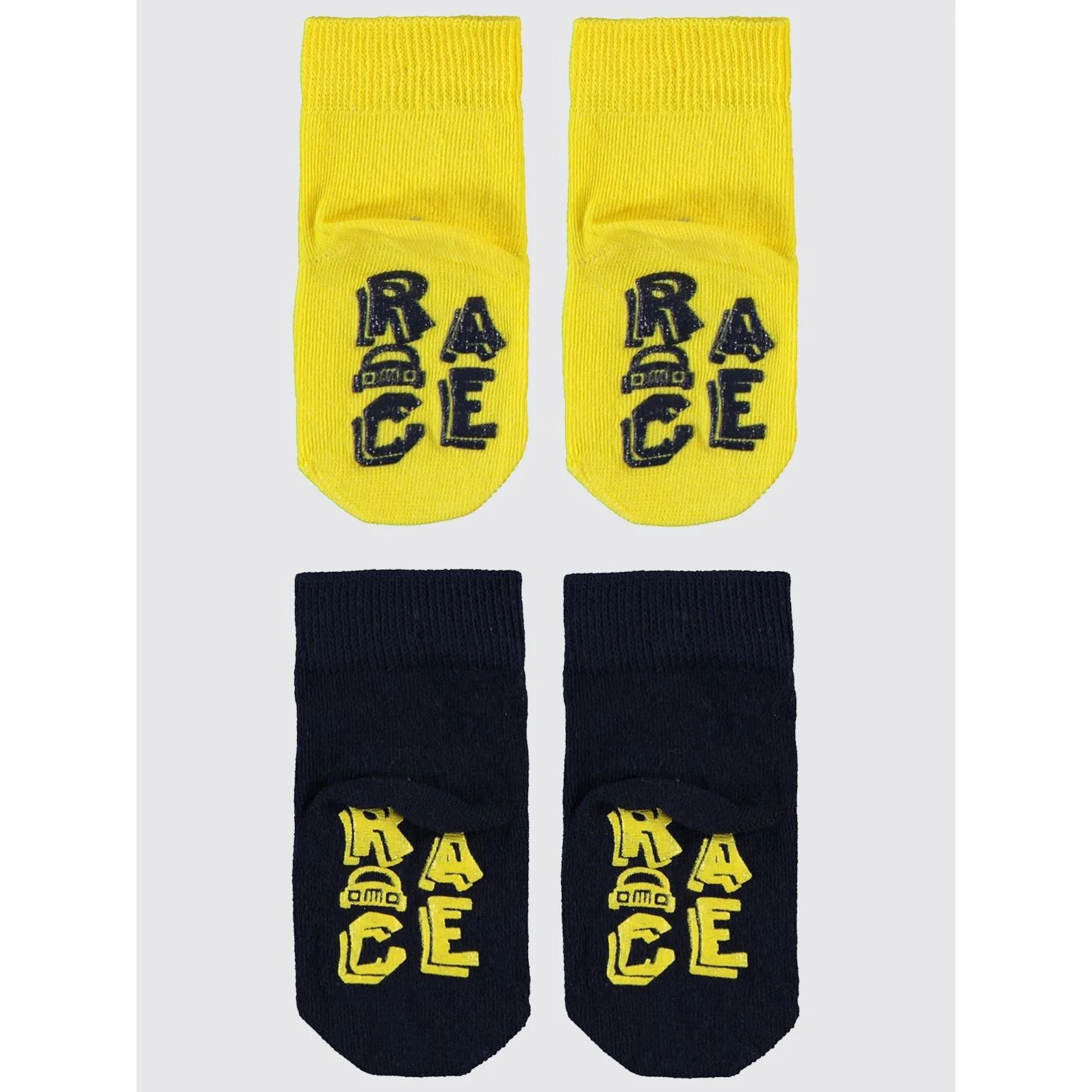 Civil Baby Race Abs Baskı 6-18 Ay 2'li Bebek Erkek Çorap - Image 21