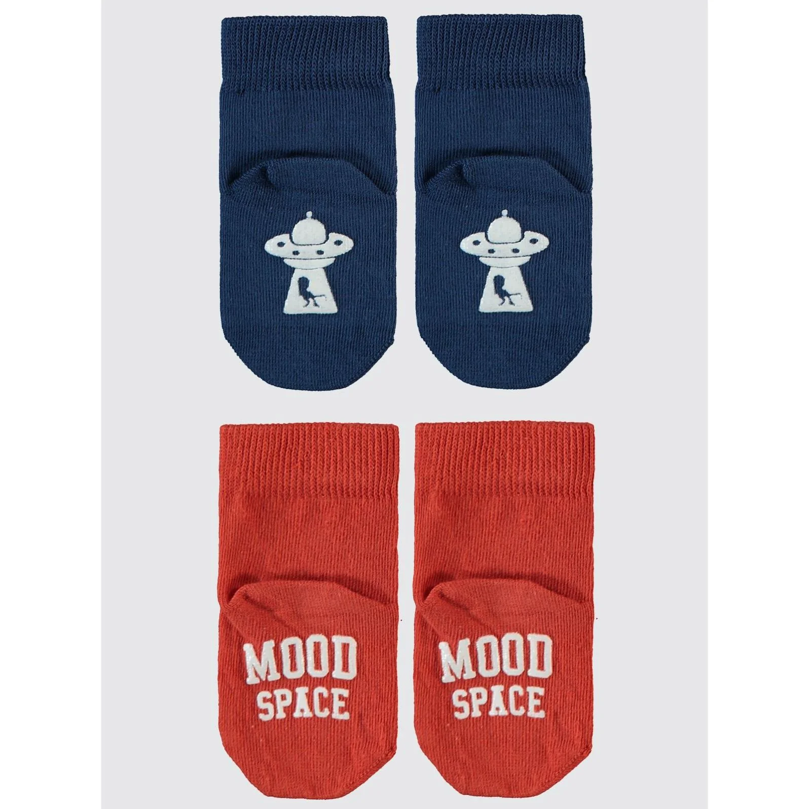 Civil Baby Space Abs Baskı 6-18 Ay 2'li Bebek Erkek Çorap - Image 10