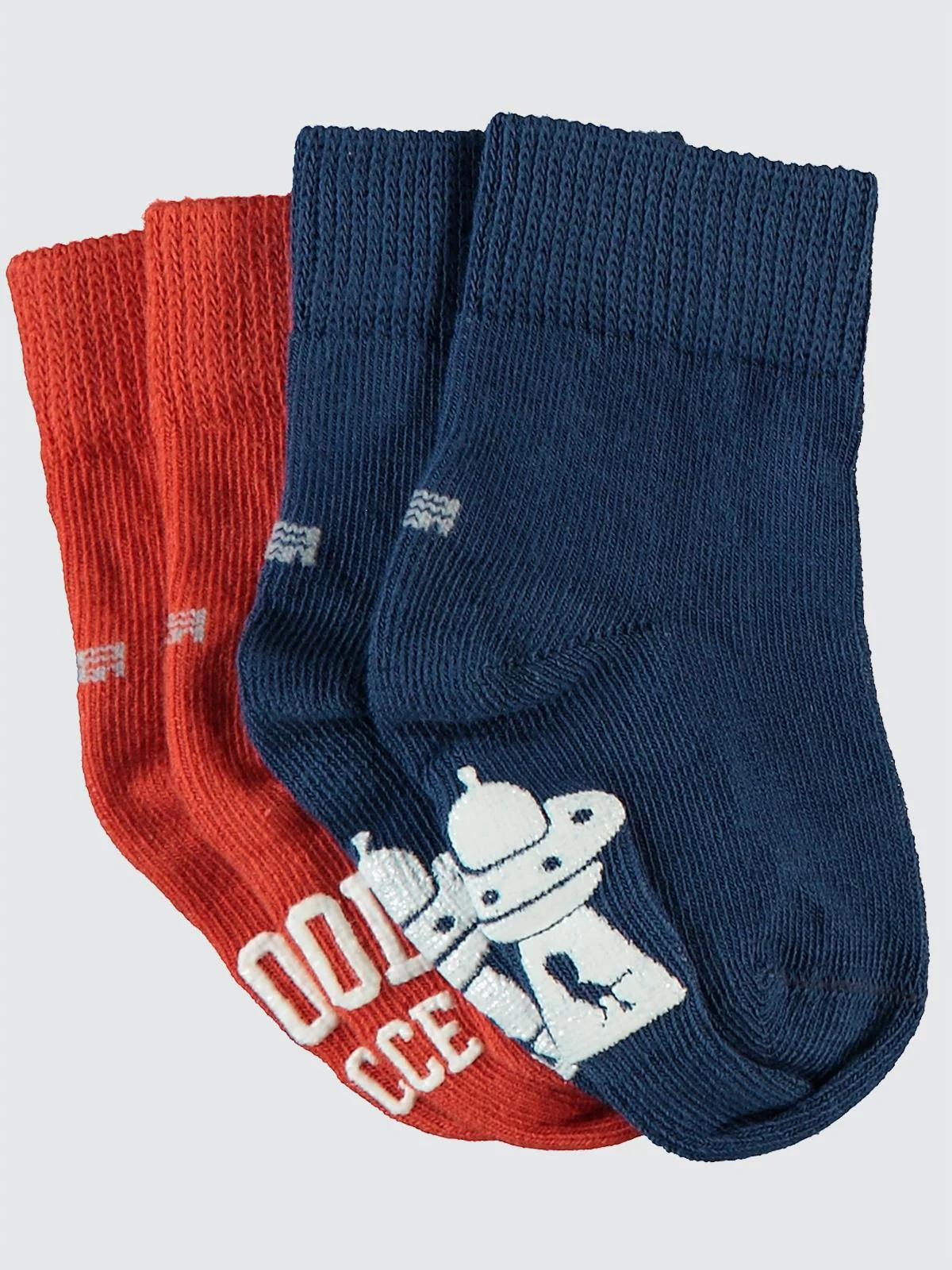 Civil Baby Space Abs Baskı 6-18 Ay 2'li Bebek Erkek Çorap - Image 9