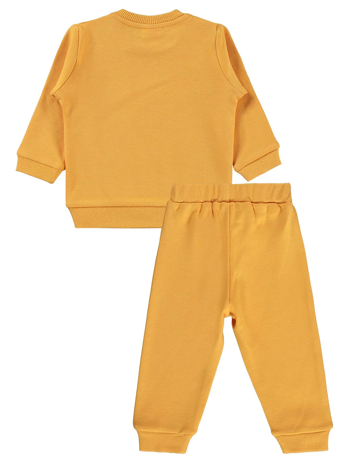 Civil Baby Space Baskılı 6-18 Ay Takım - Hardal - Image 4