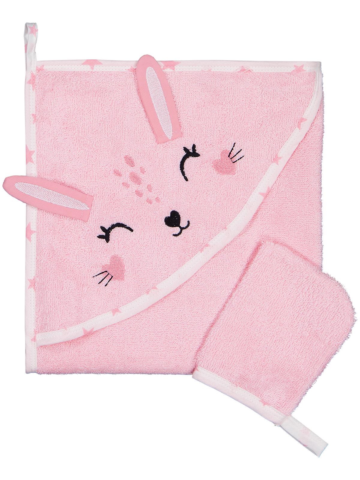 Civil Baby Tavşan Mobil Kulaklı Bambu Havlu - Pembe - Image 3