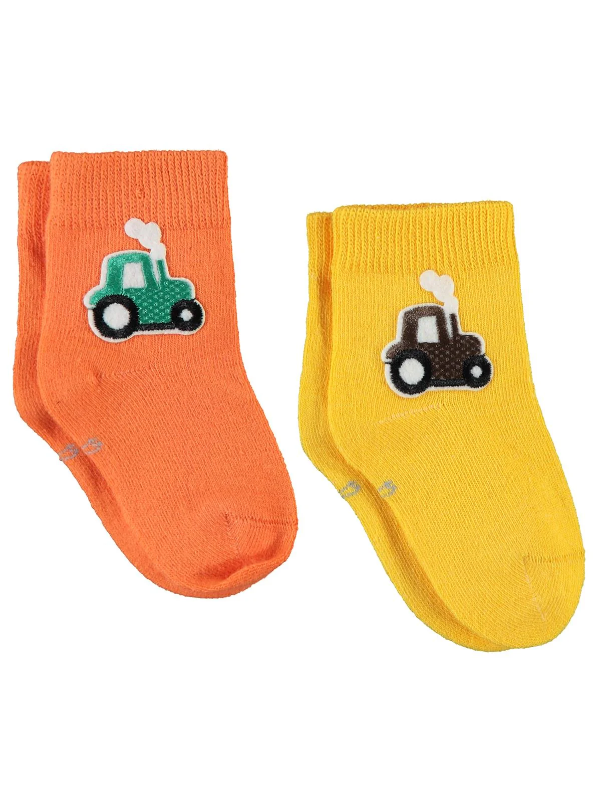 Civil Baby Erkek Bebek Aksesuarlı 2'li Çorap 6-18 Ay - Sarı - Image 9