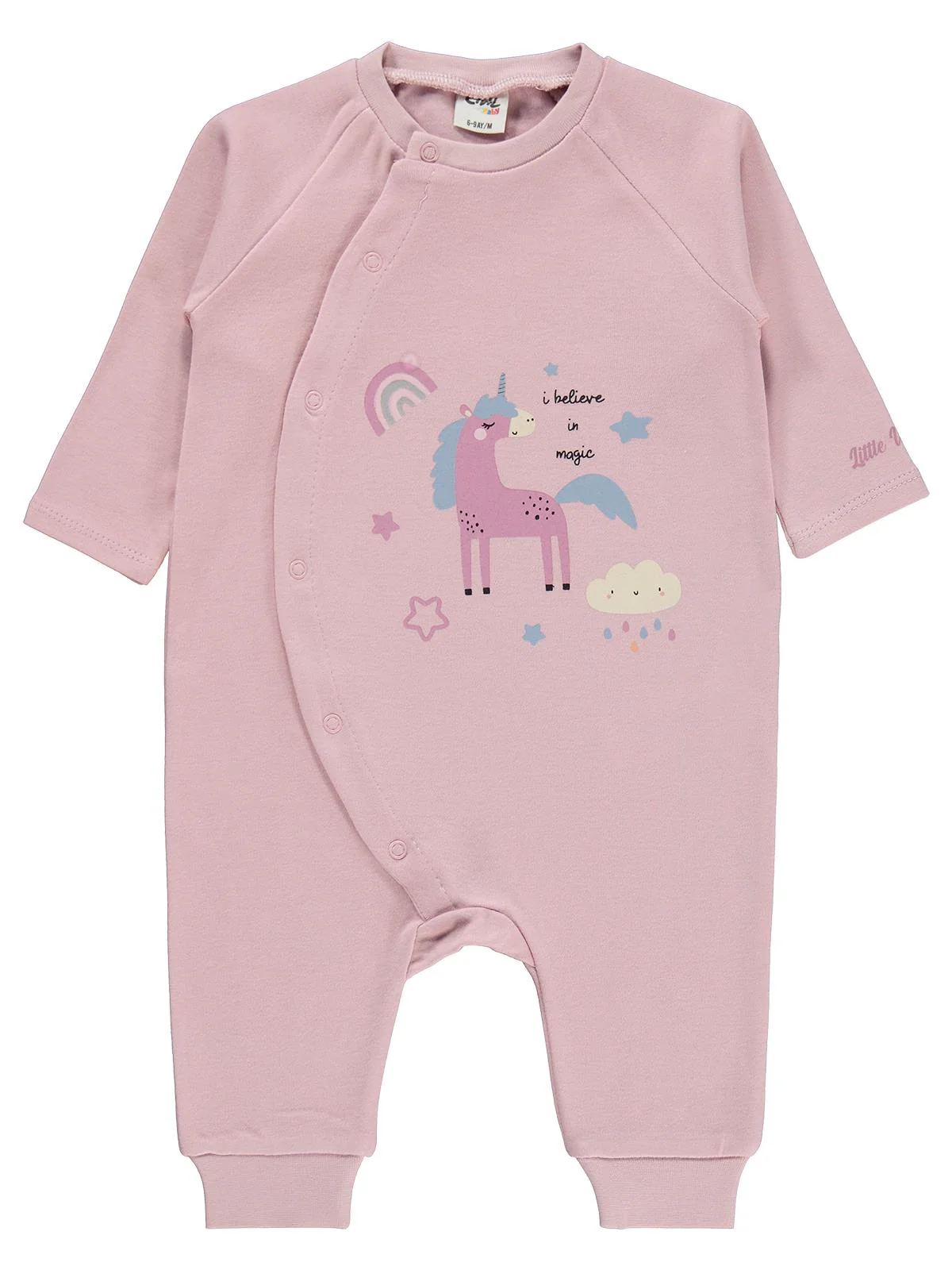 Civil Baby Unicorn Baskılı 6-18 Ay Tulum - Pembe