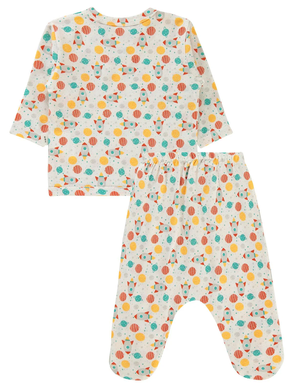 Civil Baby Uzay Araçları 0-1 Ay Zıbın Takımları - Ekru - Image 6