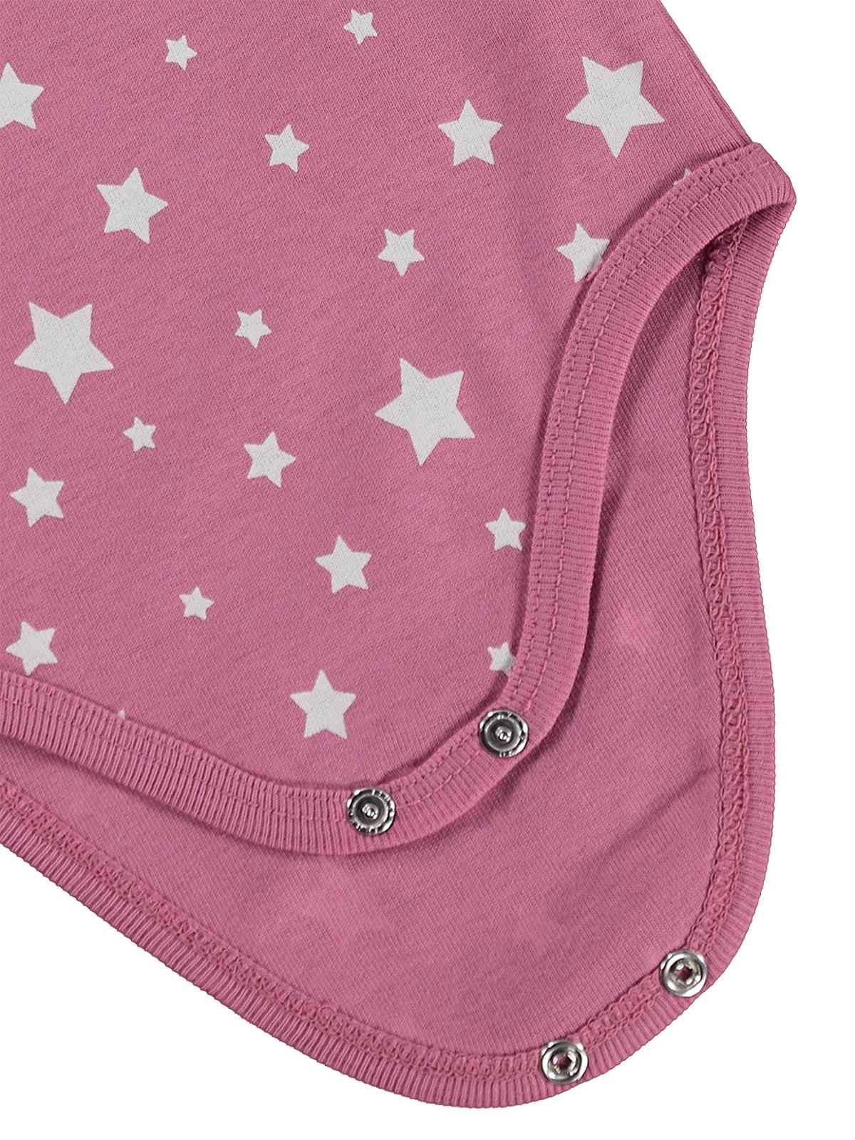 Civil Baby Yıldız Empirmeli 5 Li 1-36 Ay Çıtçıtlı Badi - Pembe - Image 5