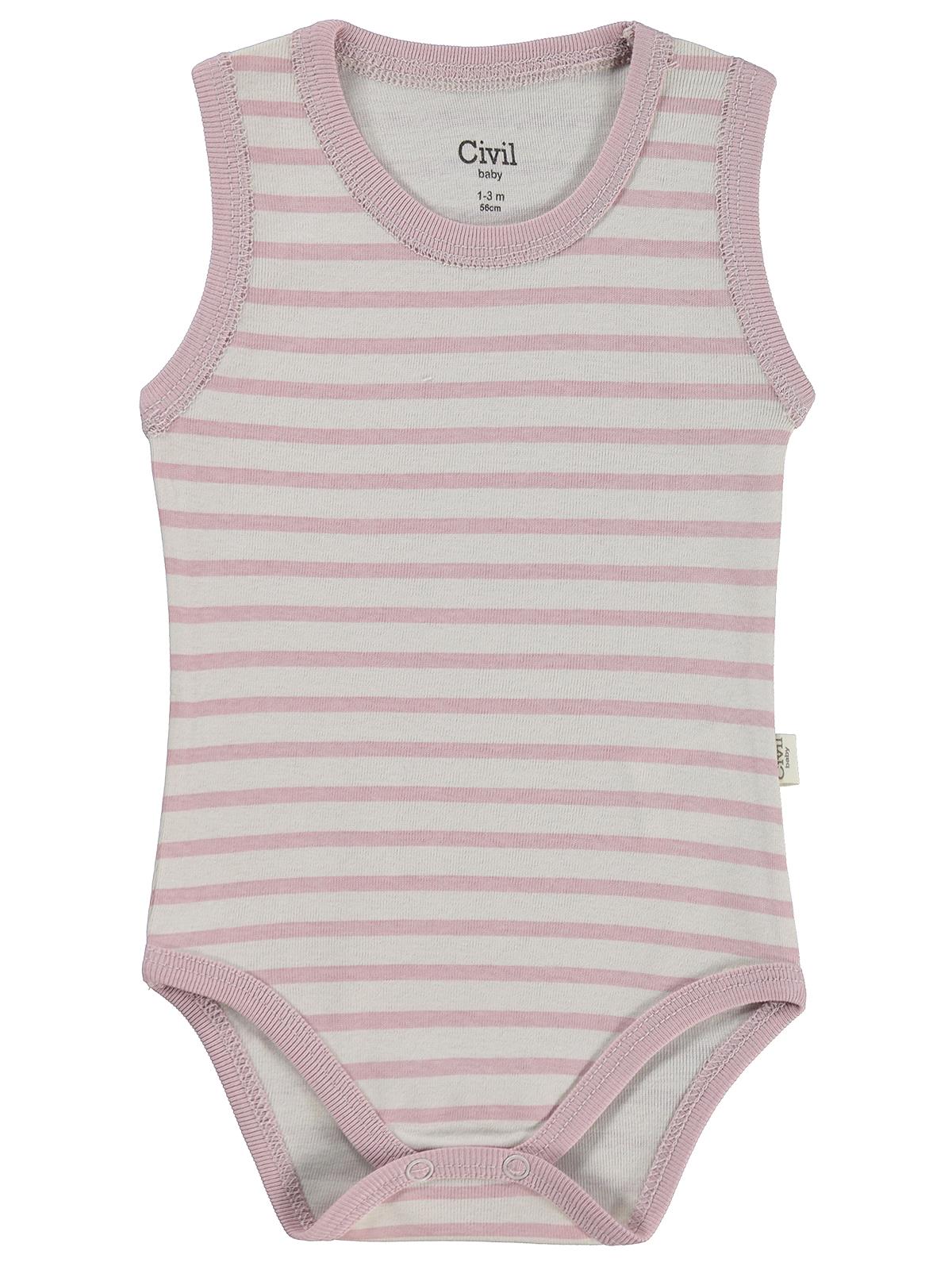 Civil Baby Yıldız Empirmeli 5 Li 1-36 Ay Çıtçıtlı Badi - Pembe - Image 6