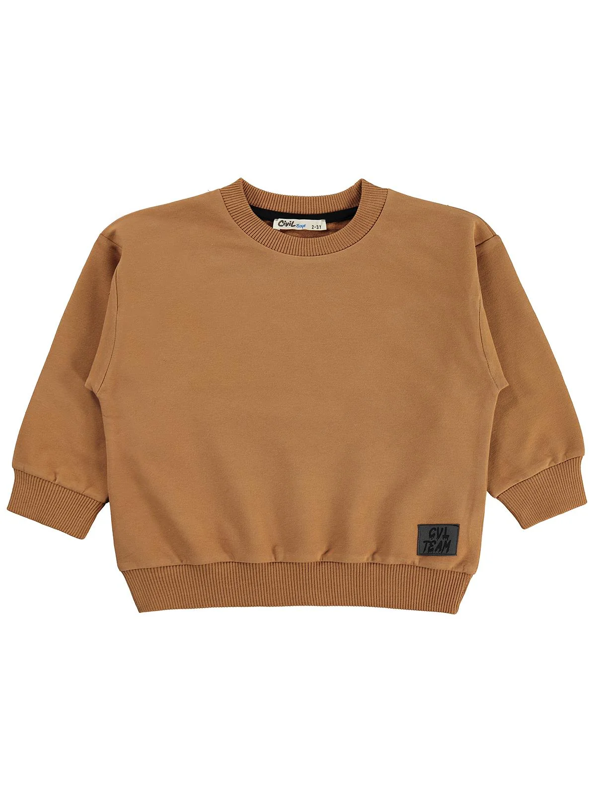 Civil Boys Armalı 2-5 Yaş Sweatshirt - Kahverengi - Image 5