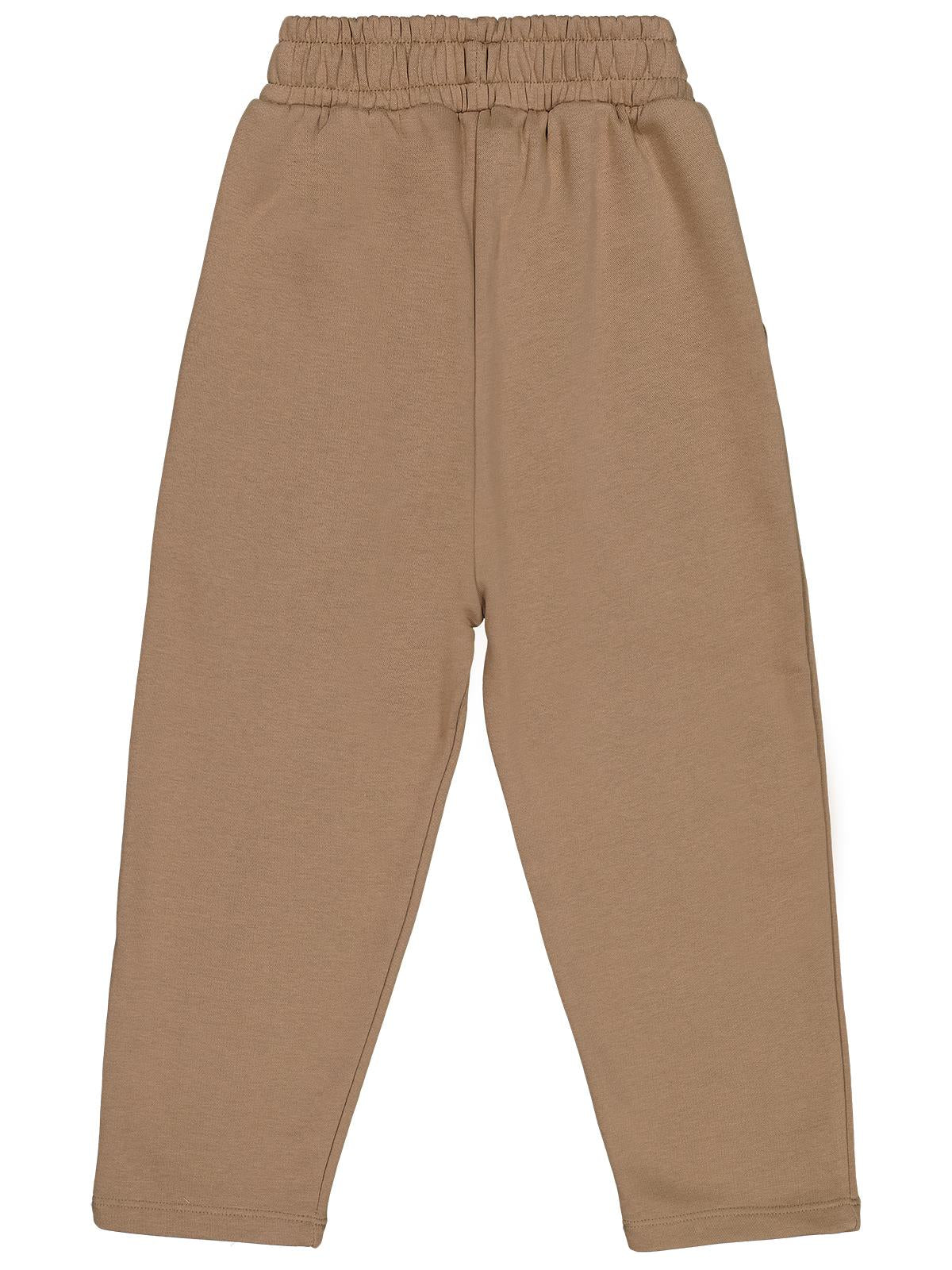 Civil Boys Armalı Süs Bağcıklı 6-9 Yaş Pantolon - Kahve - Image 2