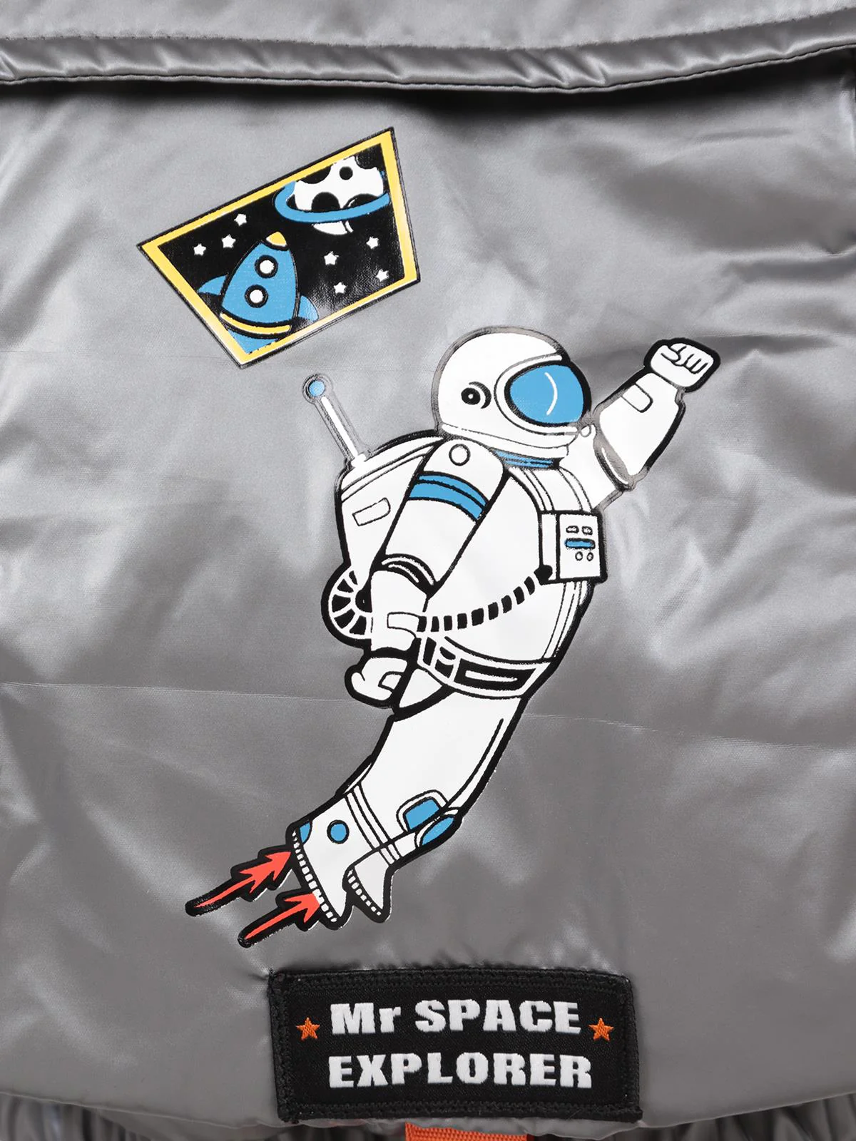 Civil Boys Astronot Baskılı 2-5 Yaş Mont - Gri - Image 3