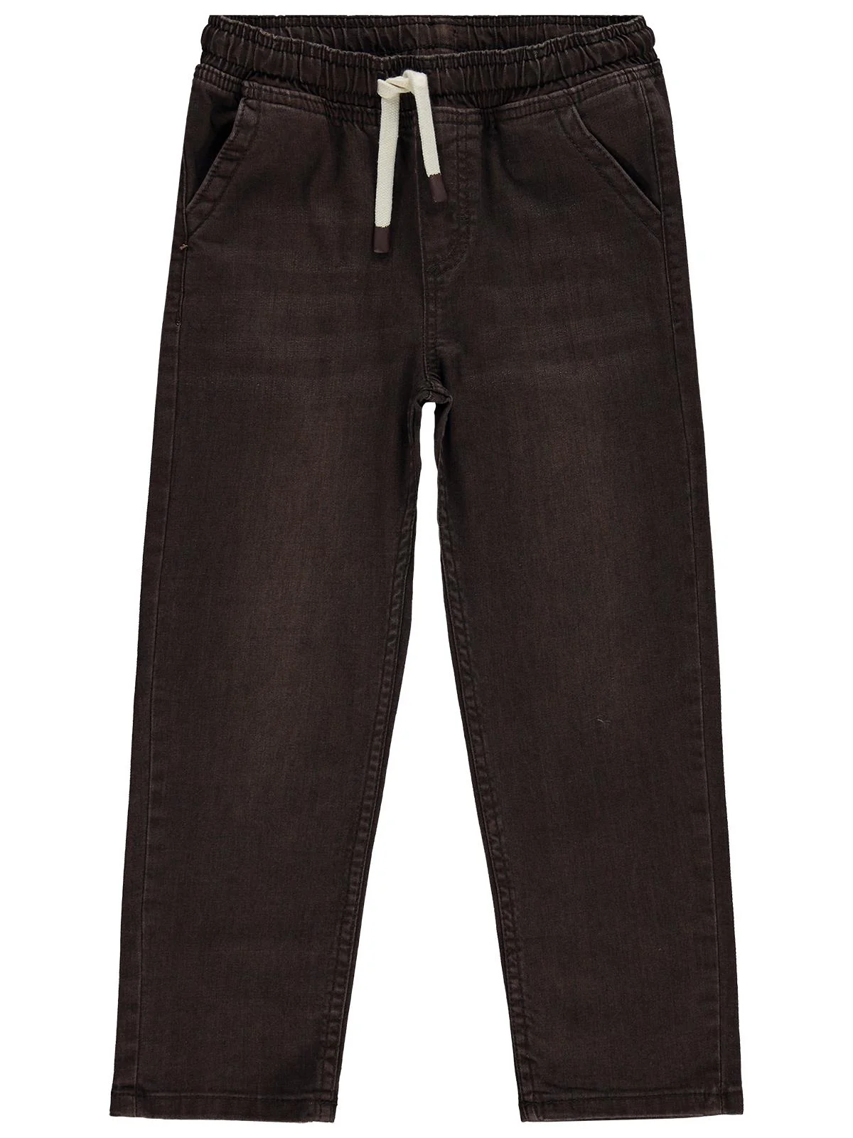 Civil Boys Bağcıklı Basic 6-9 Yaş Pantolon - Kahve