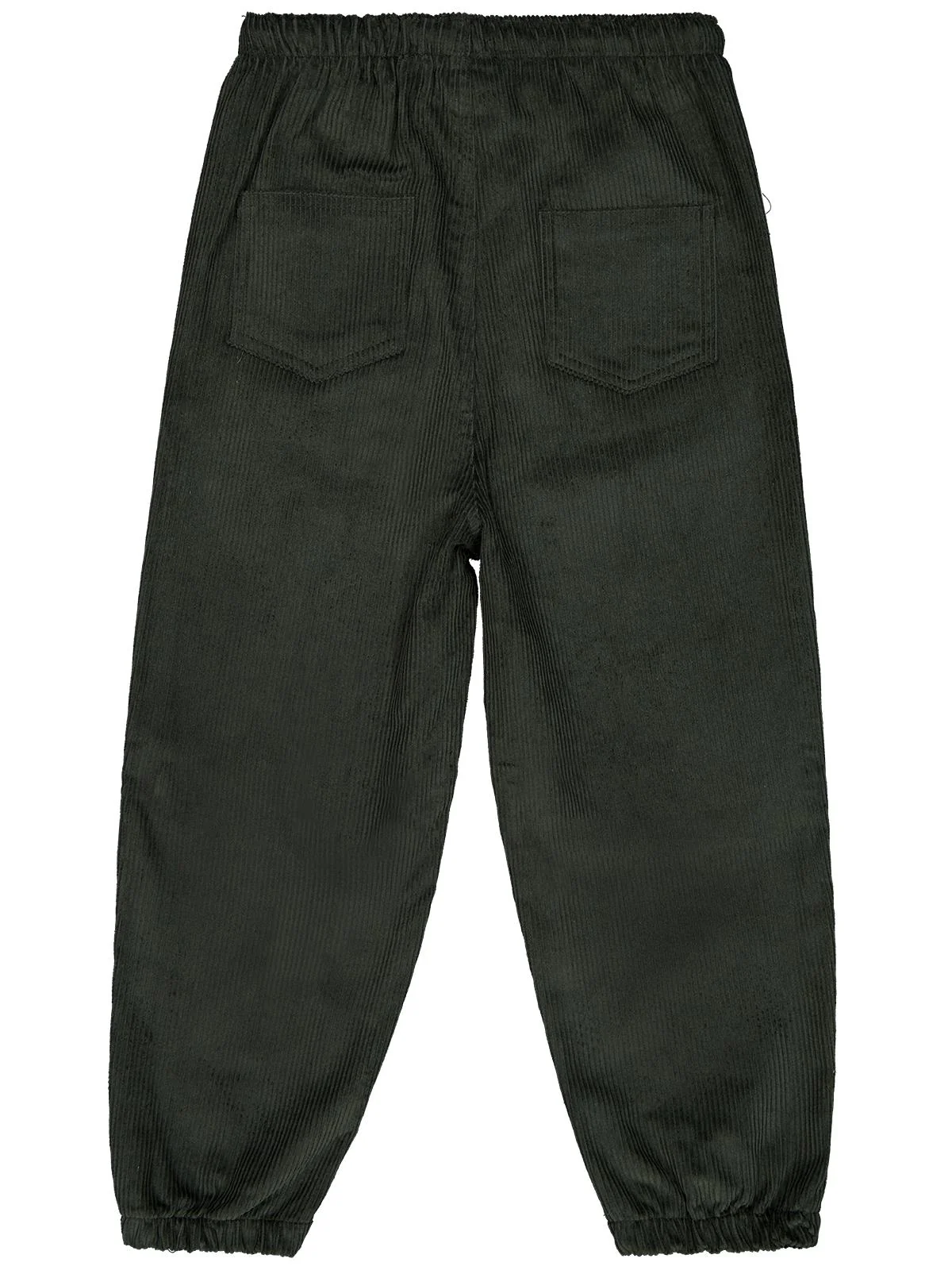 Civil Boys Bağcıklı Joger Kadife 6-9 Yaş Pantolon - Haki - Image 2