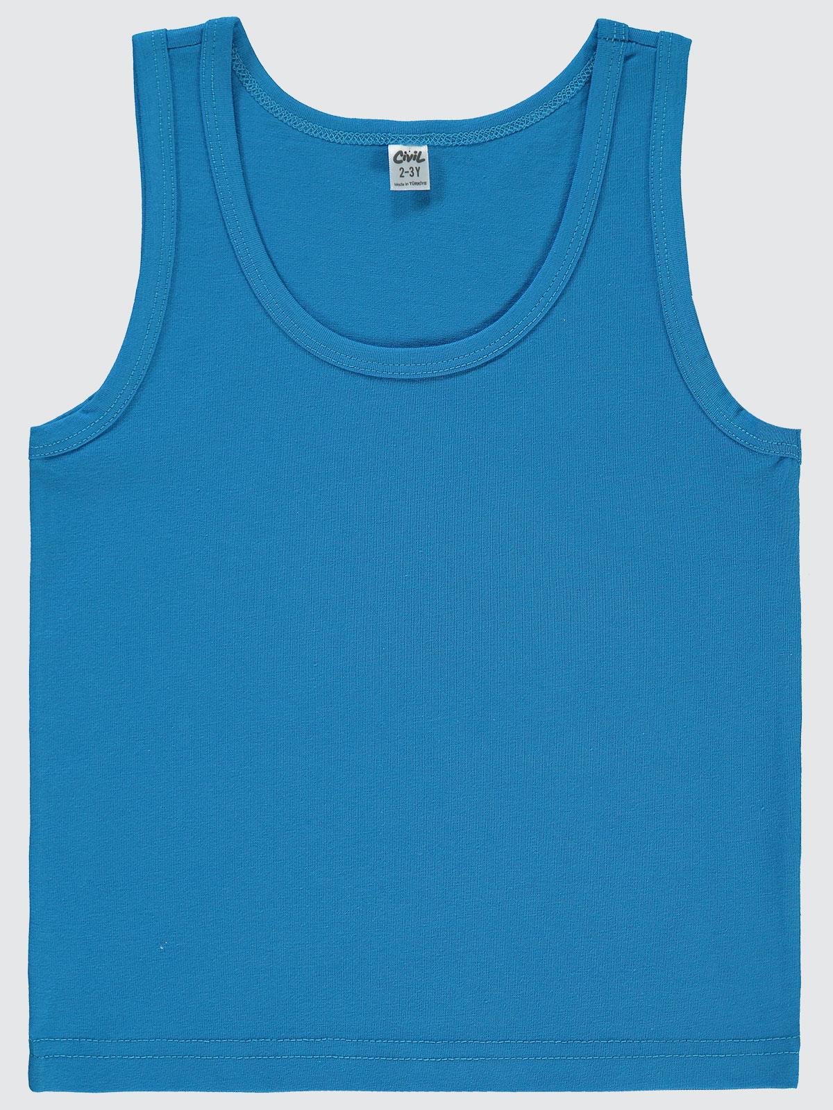 Civil Boys Basic 2-10 Yaş 2'li Atlet Set - Mavi - Image 3