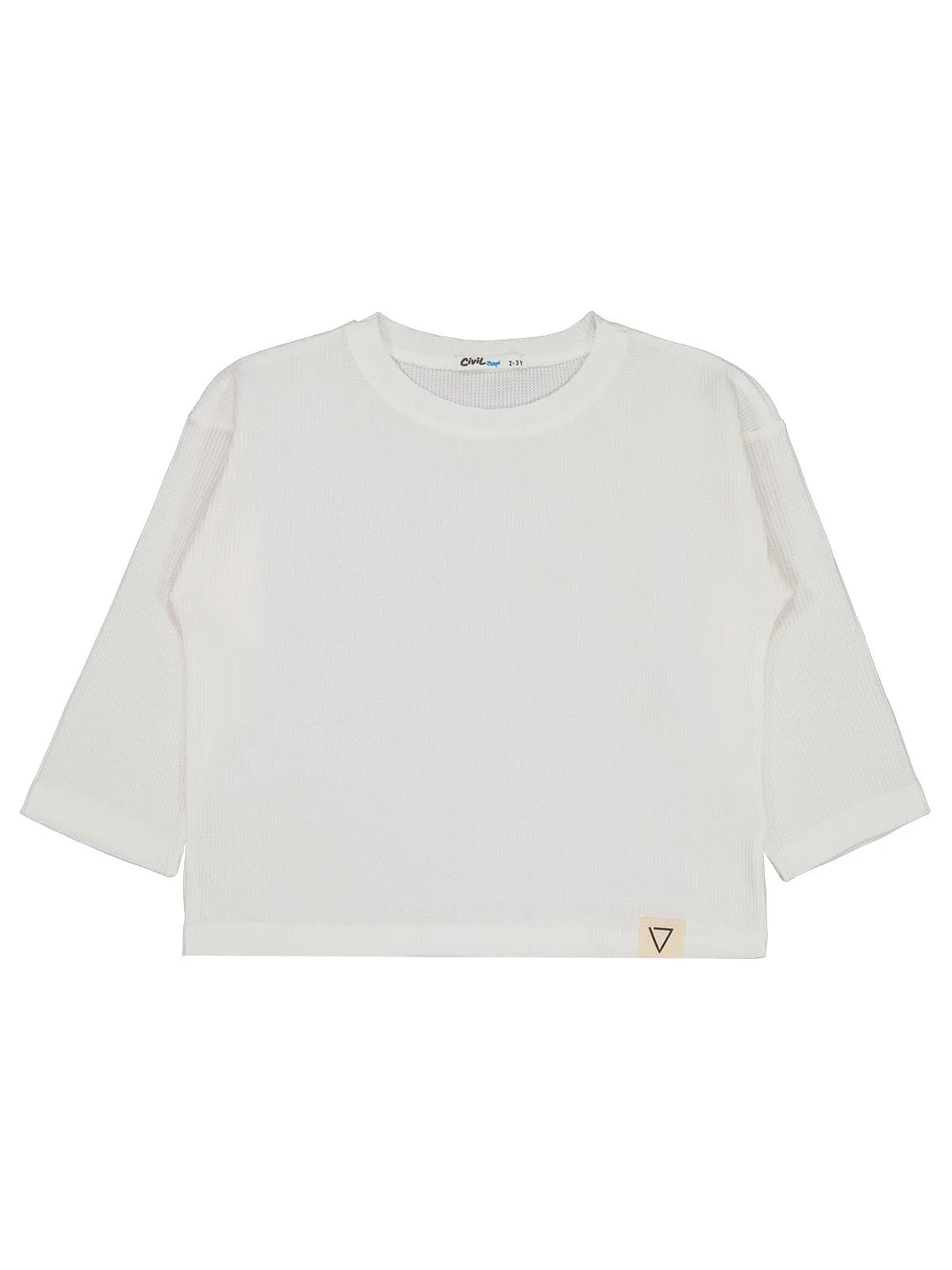 Civil Boys Basic 2-5 Yaş Sweatshirt - Ekru - Image 3