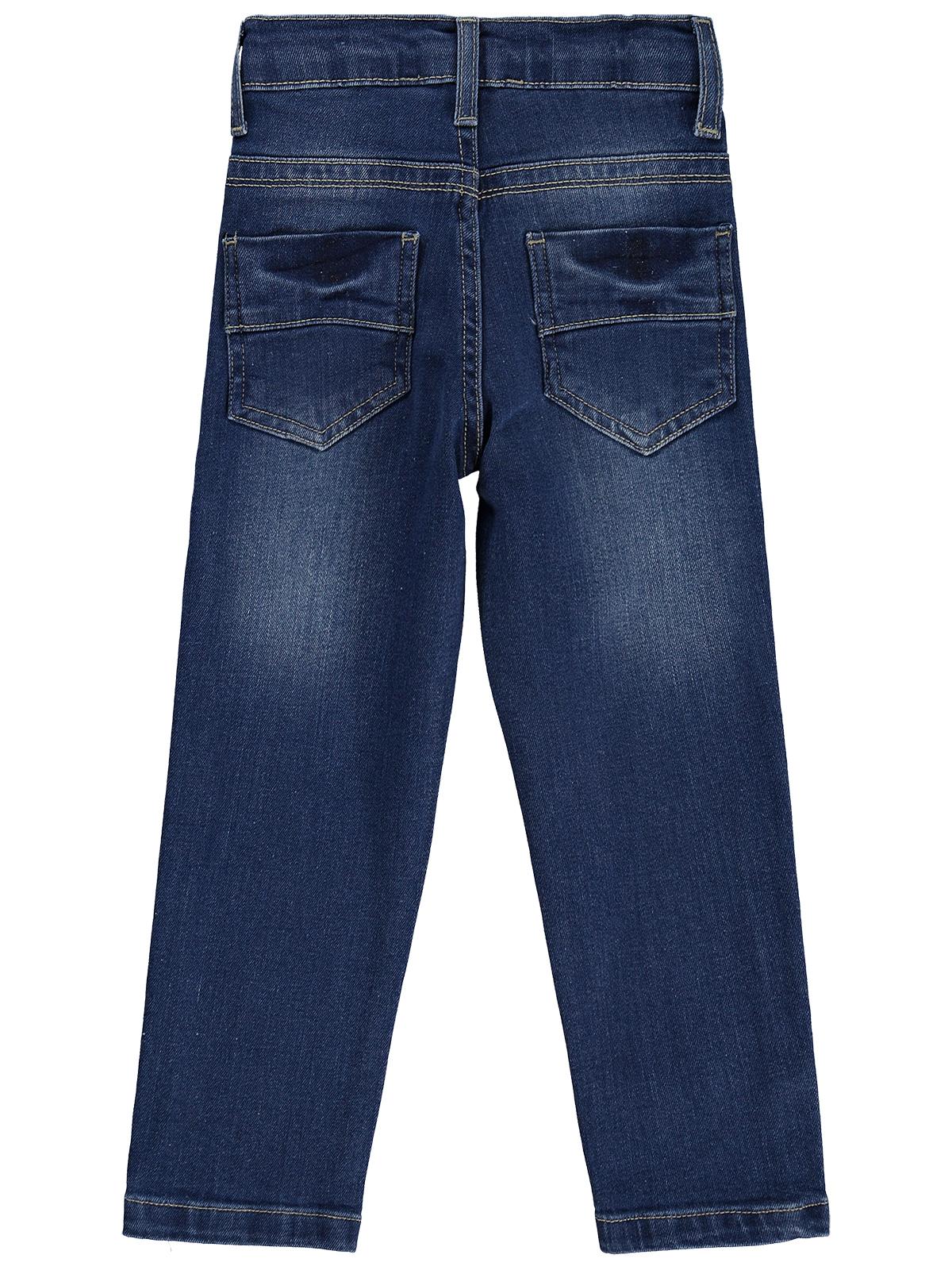 Civil Boys Basic Çizgili 6-9 Yaş Pantolon Kot - Mavi - Image 2