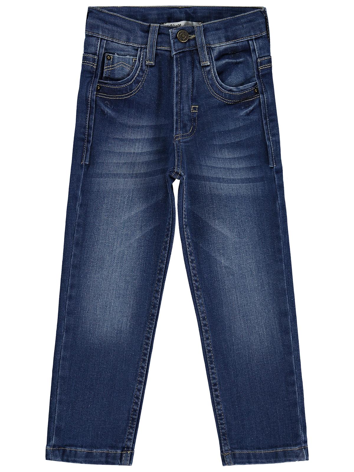 Civil Boys Basic Çizgili 6-9 Yaş Pantolon Kot - Mavi - Image 3