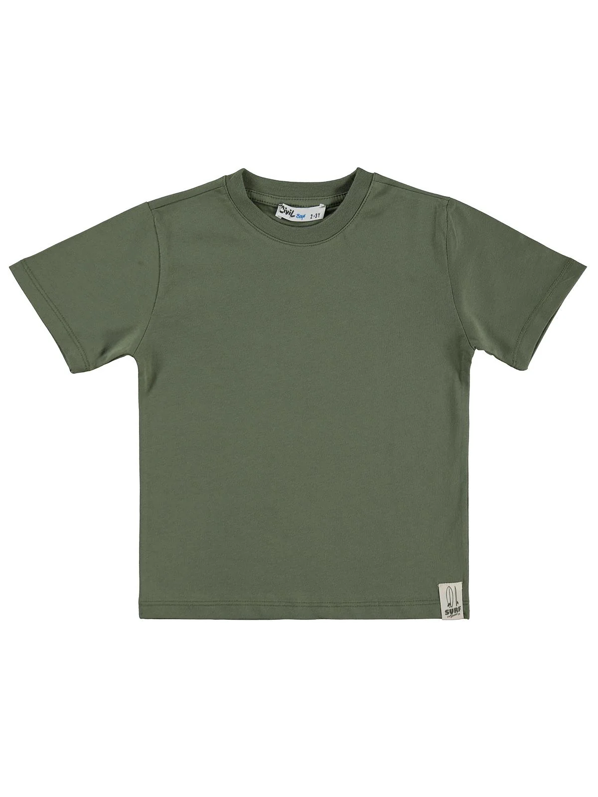 Civil Boys Basic Surf Etiketli 2-5 Yaş Tişört  - Haki