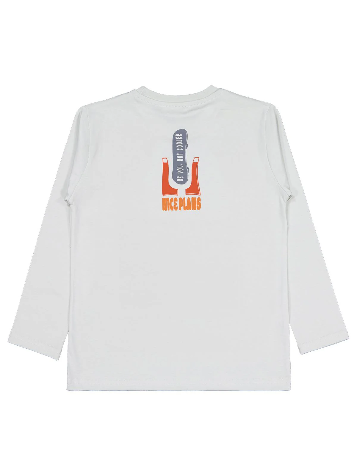 Civil Boys Be You But Cooler Baskılı 6-9 Yaş Sweatshirt - Gri - Image 2