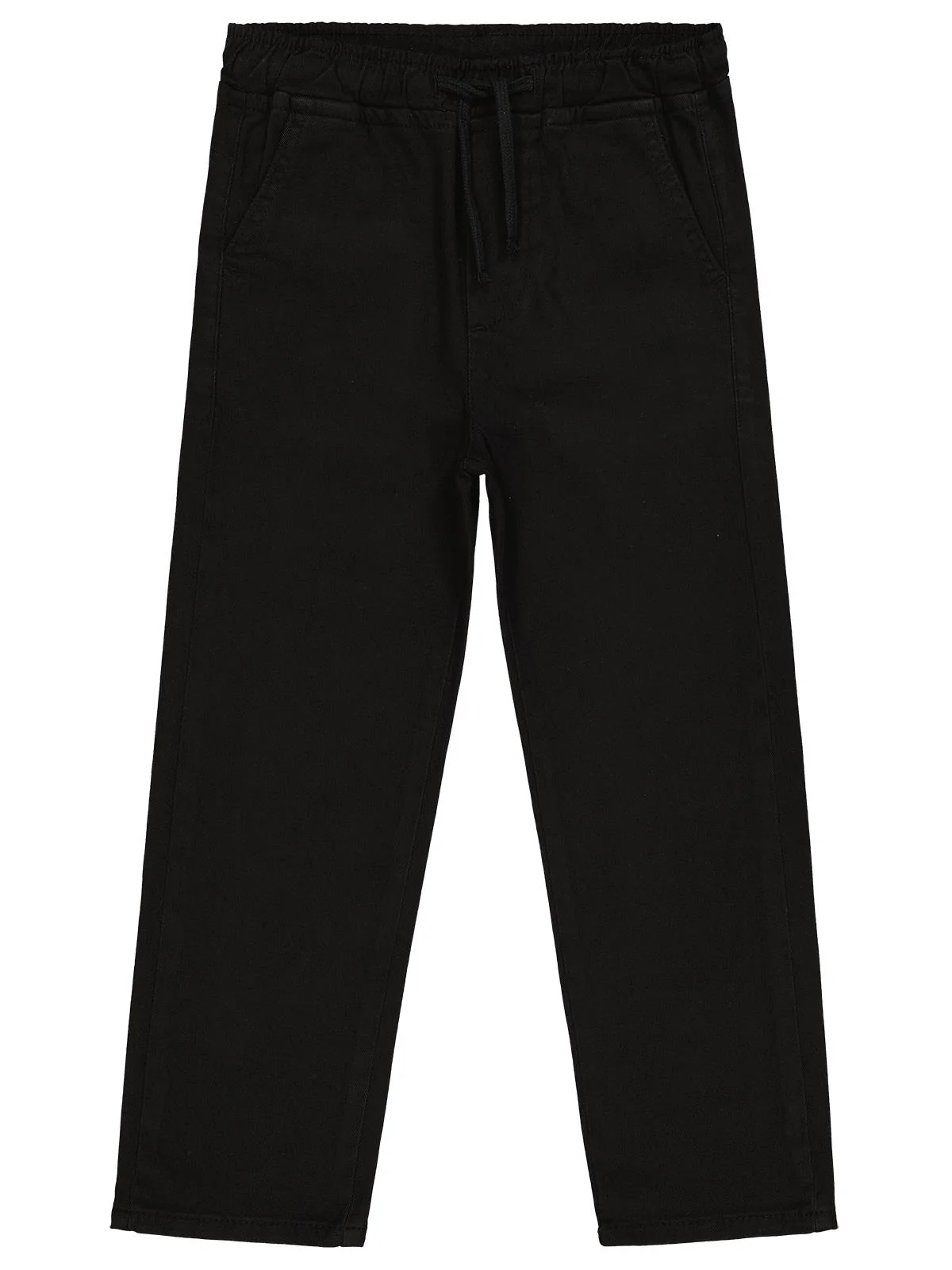 Civil Boys Beli Lastikli Chinno 10-13 Yaş Pantolon - Siyah