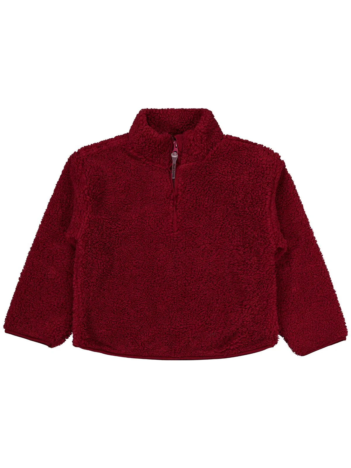 Civil Boys Biyeli Yarım Fermuarlı 6-9 Yaş Sweatshirt - Bordo - Image 9