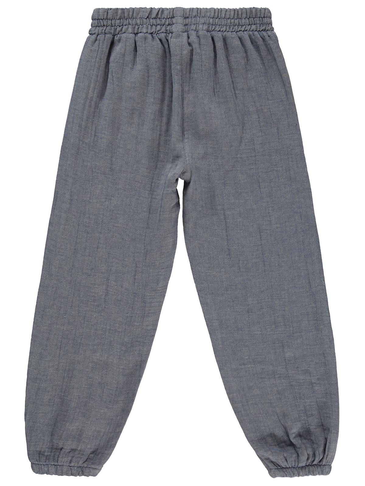 Civil Boys Cepli Süs Bağcıklı 6-9 Yaş Pantolon - Mavi - Image 3