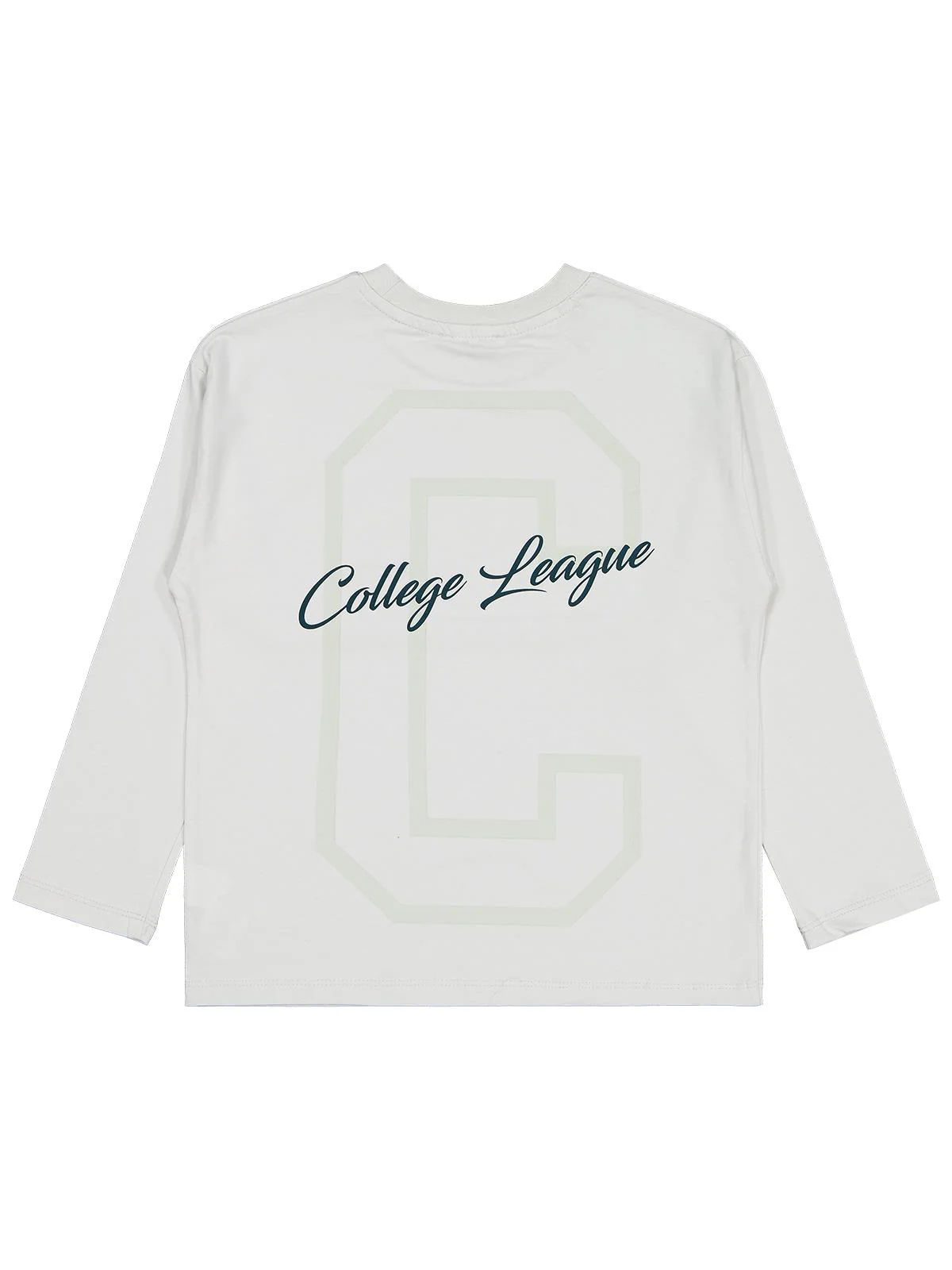 Civil Boys College Baskılı 6-9 Yaş Sweatshirt - Gri - Image 4