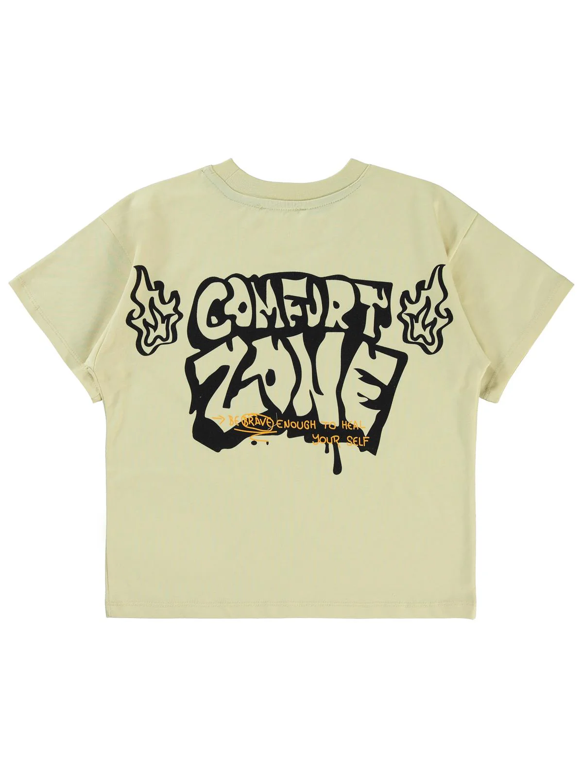 Civil Boys Comfort Zone Baskılı 6-9 Yaş Tişört - Bej - Image 6
