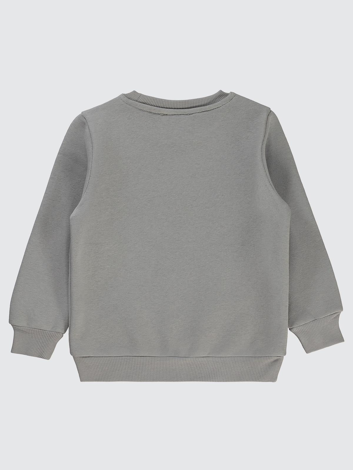 Civil Boys Crunch Baskılı 2-5 Yaş Sweatshirt - Gri - Image 2