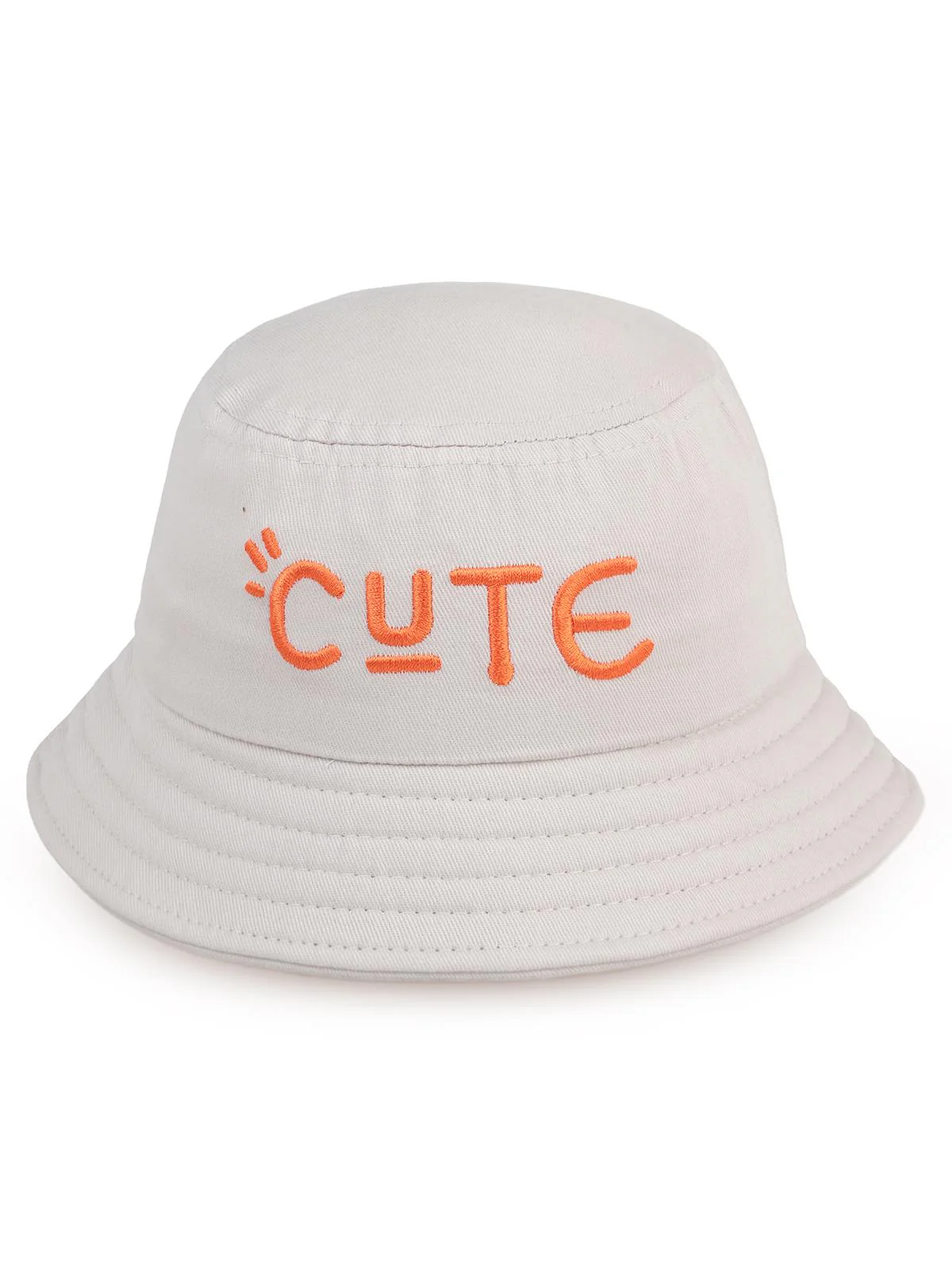 Civil Boys Cute Nakışlı 2-5 Yaş Çocuk Erkek Fötr Şapka - Bej